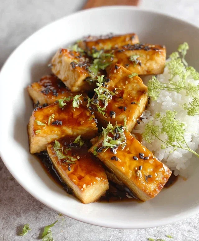 Honey Garlic Tofu