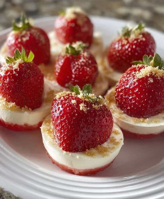 Cheesecake Deviled Strawberries