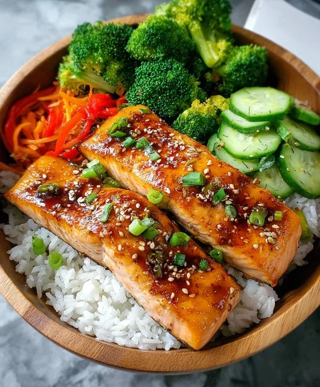 Meal Prep Teriyaki Salmon Rice Bowls