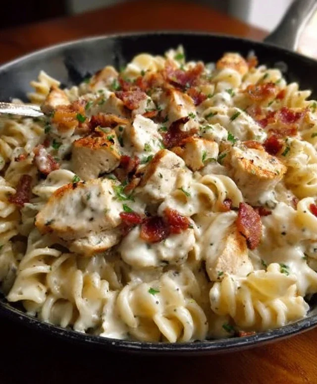 Chicken Beef Beef Bacon Ranch Pasta