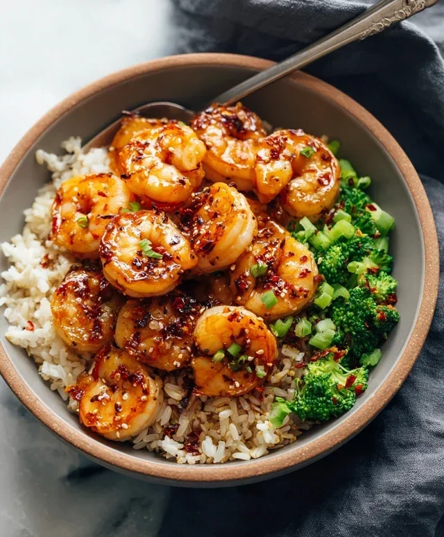 Honey Garlic Shrimp Bowls