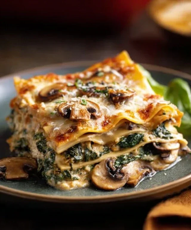 Mushroom And Spinach Lasagna Recipe