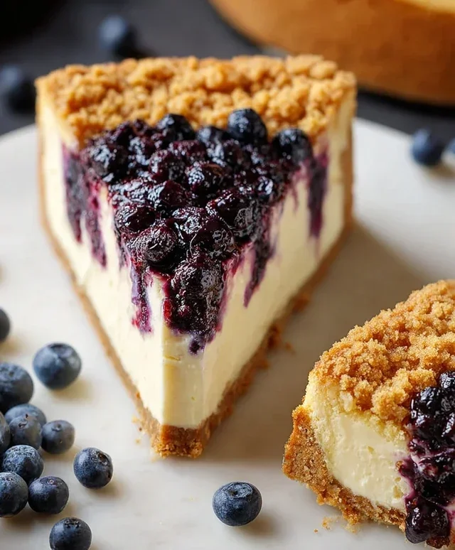 Blueberry Crum extract extractble Cheesecake