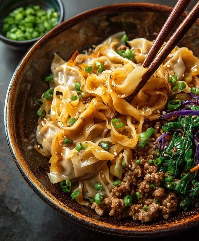 Potsticker Noodle Bowl