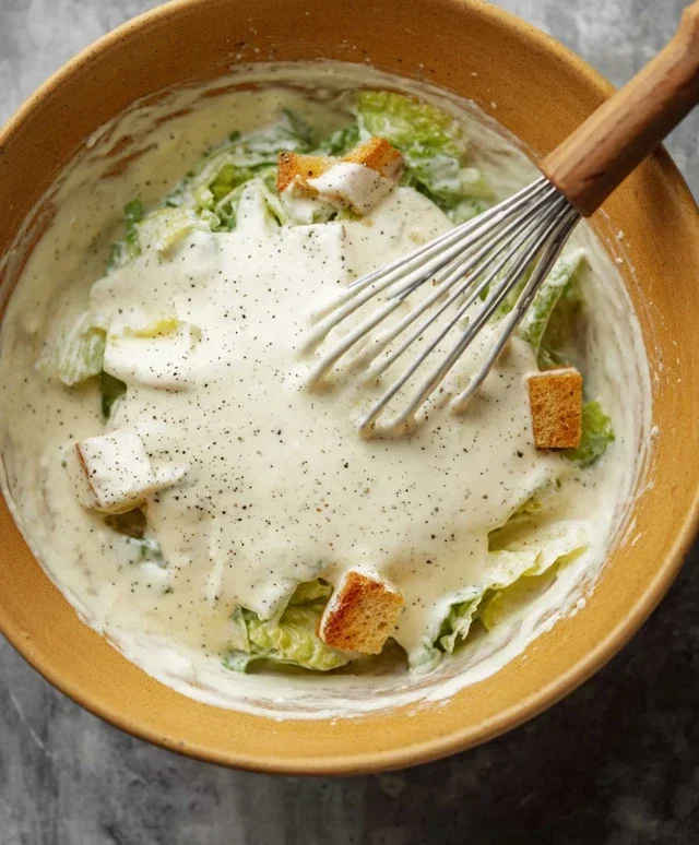 Caesar Salad Dressing (Classic, Creamy & 5 Minutes) 🥗