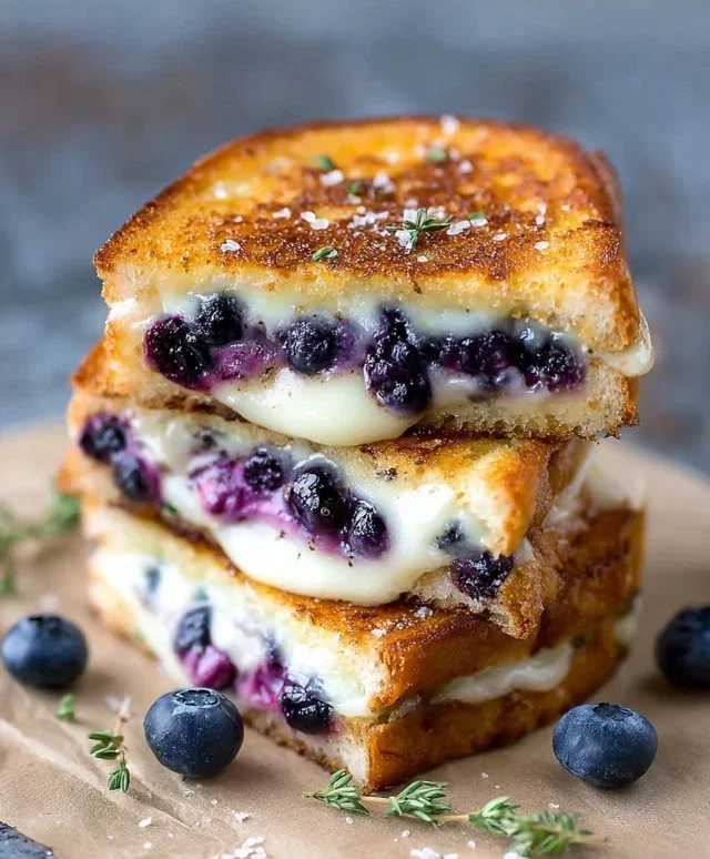 Crispy Blueberry Grilled Cheese