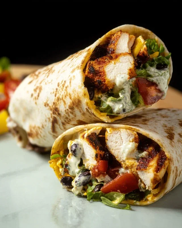 Chipotle Ranch Grilled Chicken Burrito