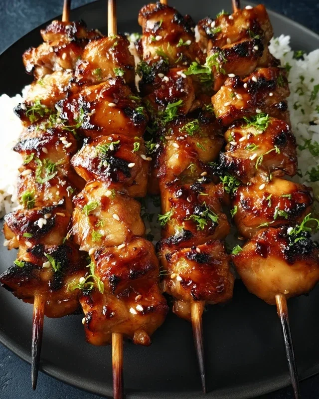 Teriyaki Chicken Skewers