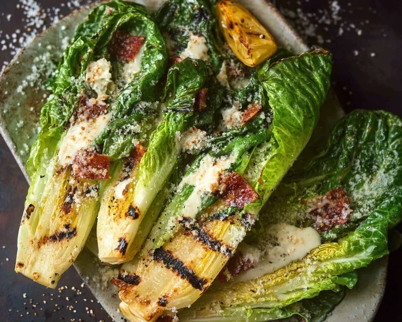 Grilled Romaine Caesar Salad Recipe