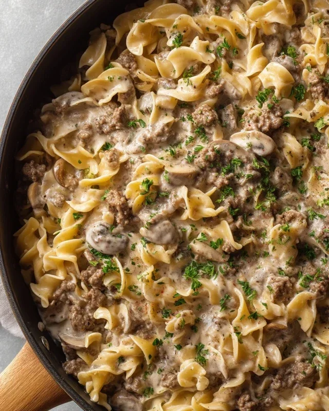 30-Minute Ground Beef Stroganoff