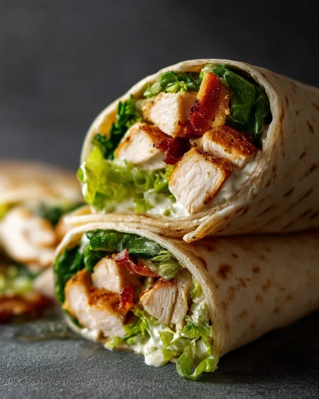 Chicken Caesar Wraps