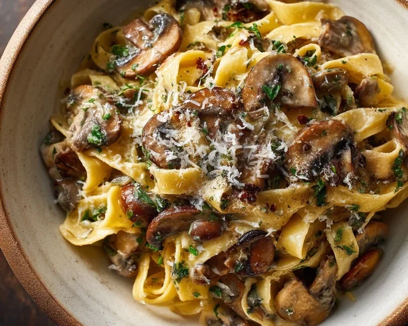 Garlic Mushroom Pasta