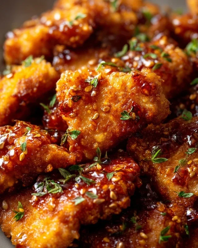 Baked Crunchy Hot Honey Chicken