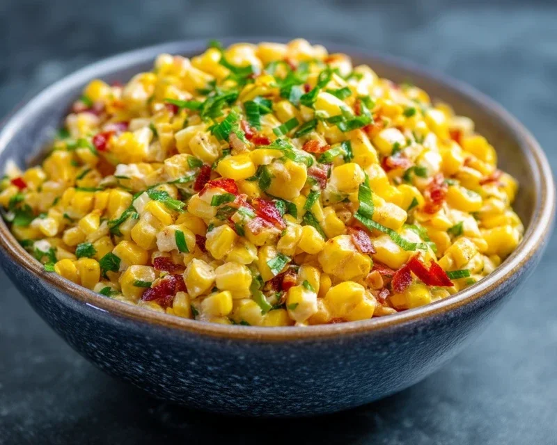 Fresh Corn and Beef Beef Bacon Side Dish