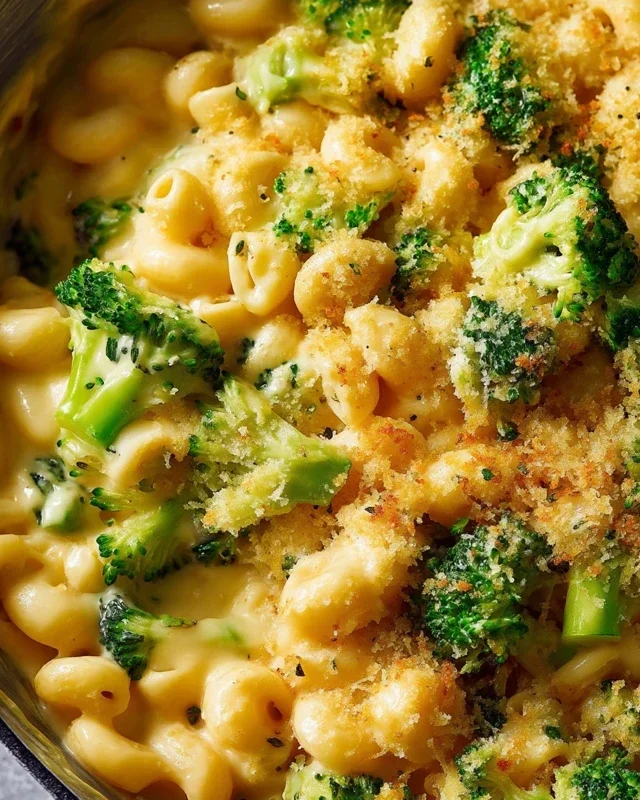 One Pot Healthy Broccoli Mac and Cheese