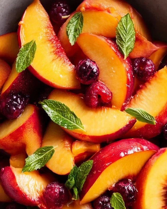 Summer Peach Fruit Salad