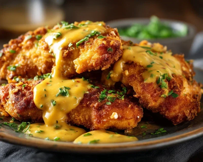 Pretzel Chicken with Mustard-Cheddar Sauce: An Amazing Ultimate Recipe