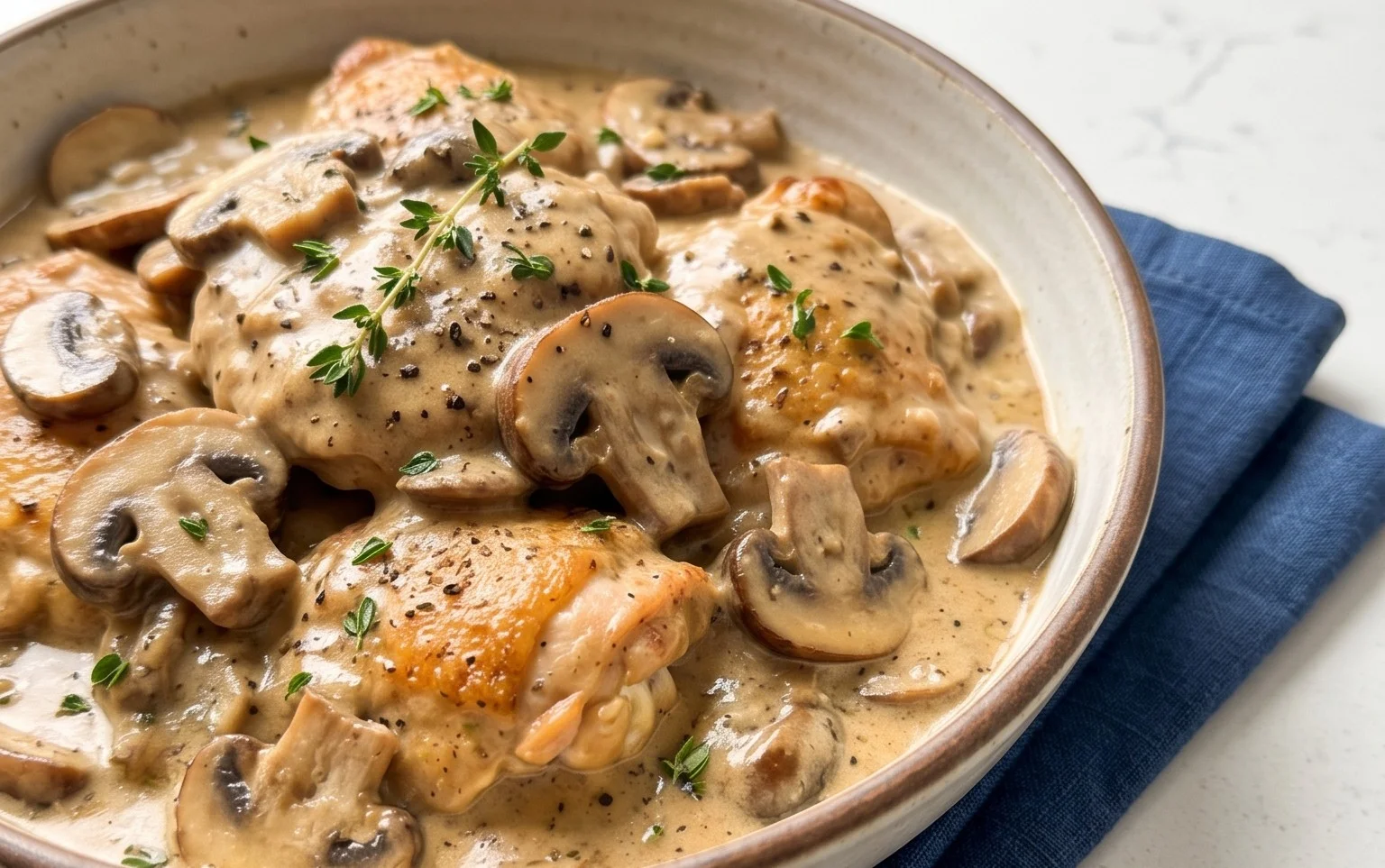 Creamy Mushroom Chicken Recipe