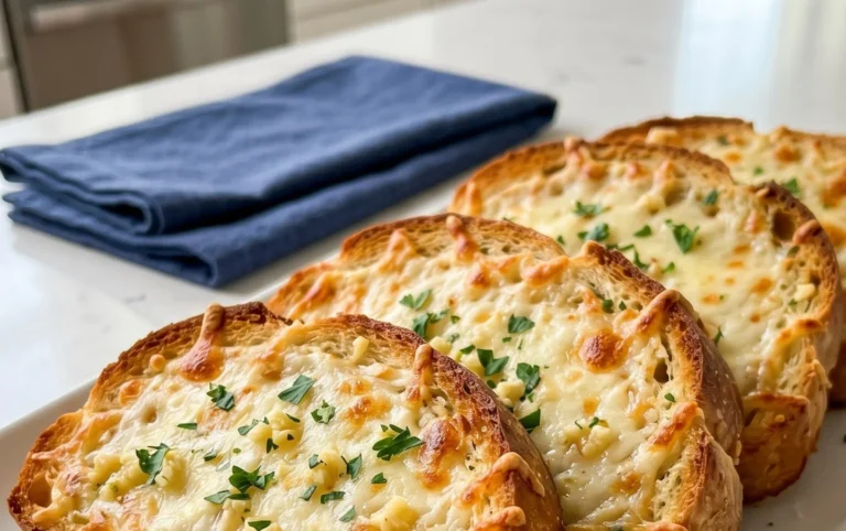 BEST CHEESY GARLIC BREAD RECIPE