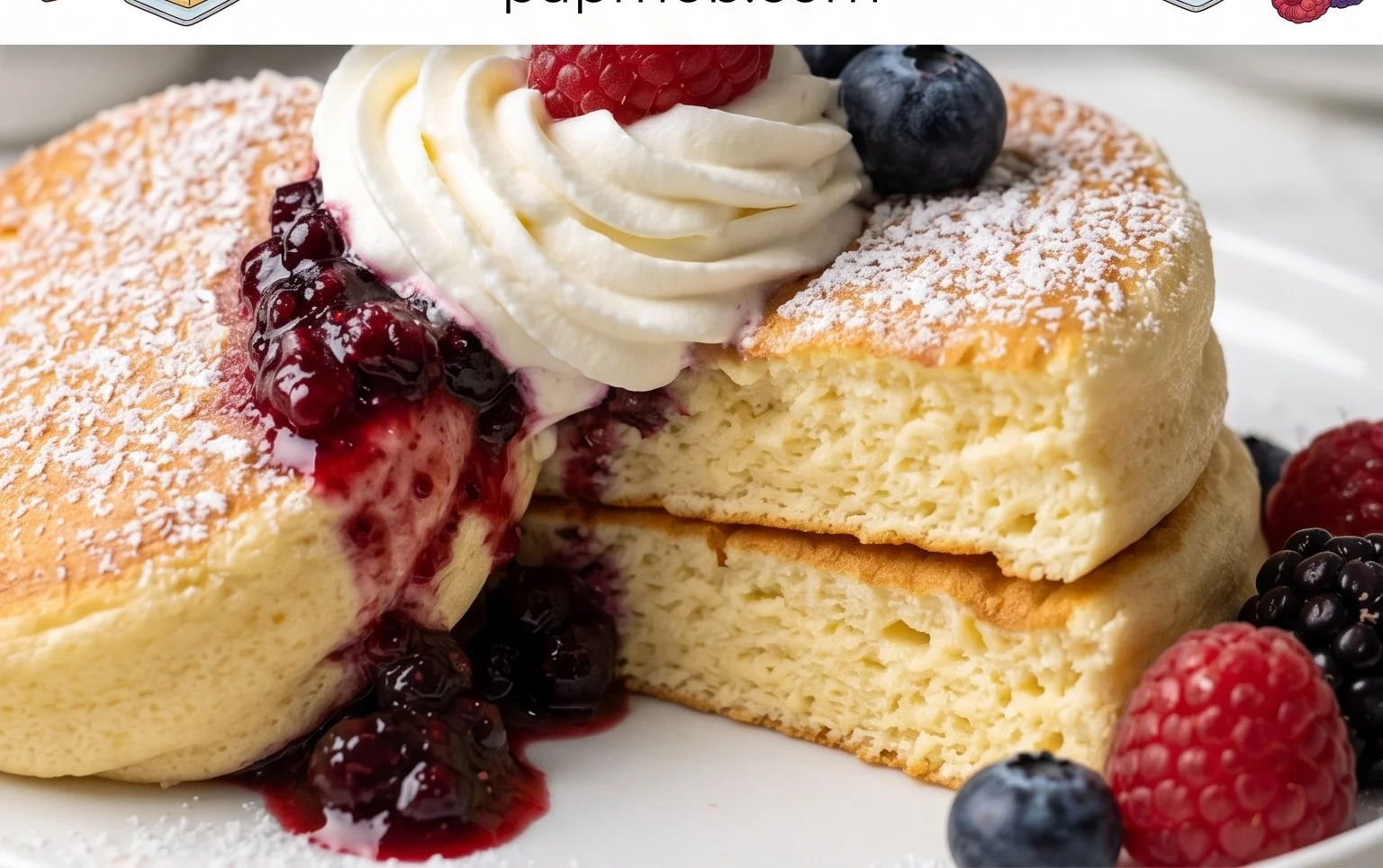 Fluffy Japanese Soufflé Pancakes