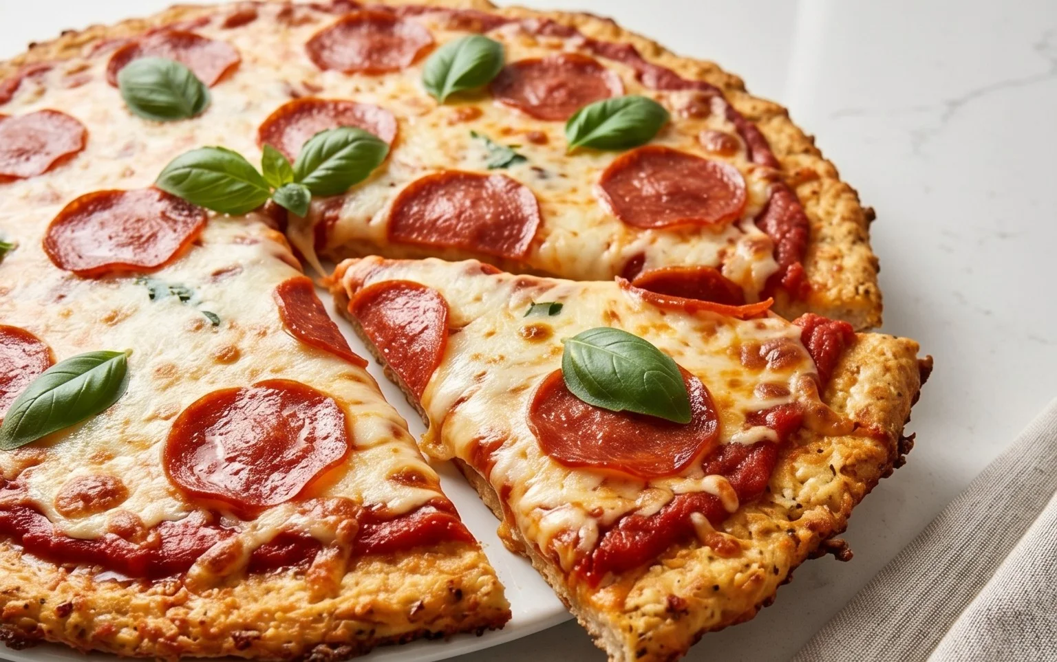 Chicken Crust Pizza (Low Carb + High Protein