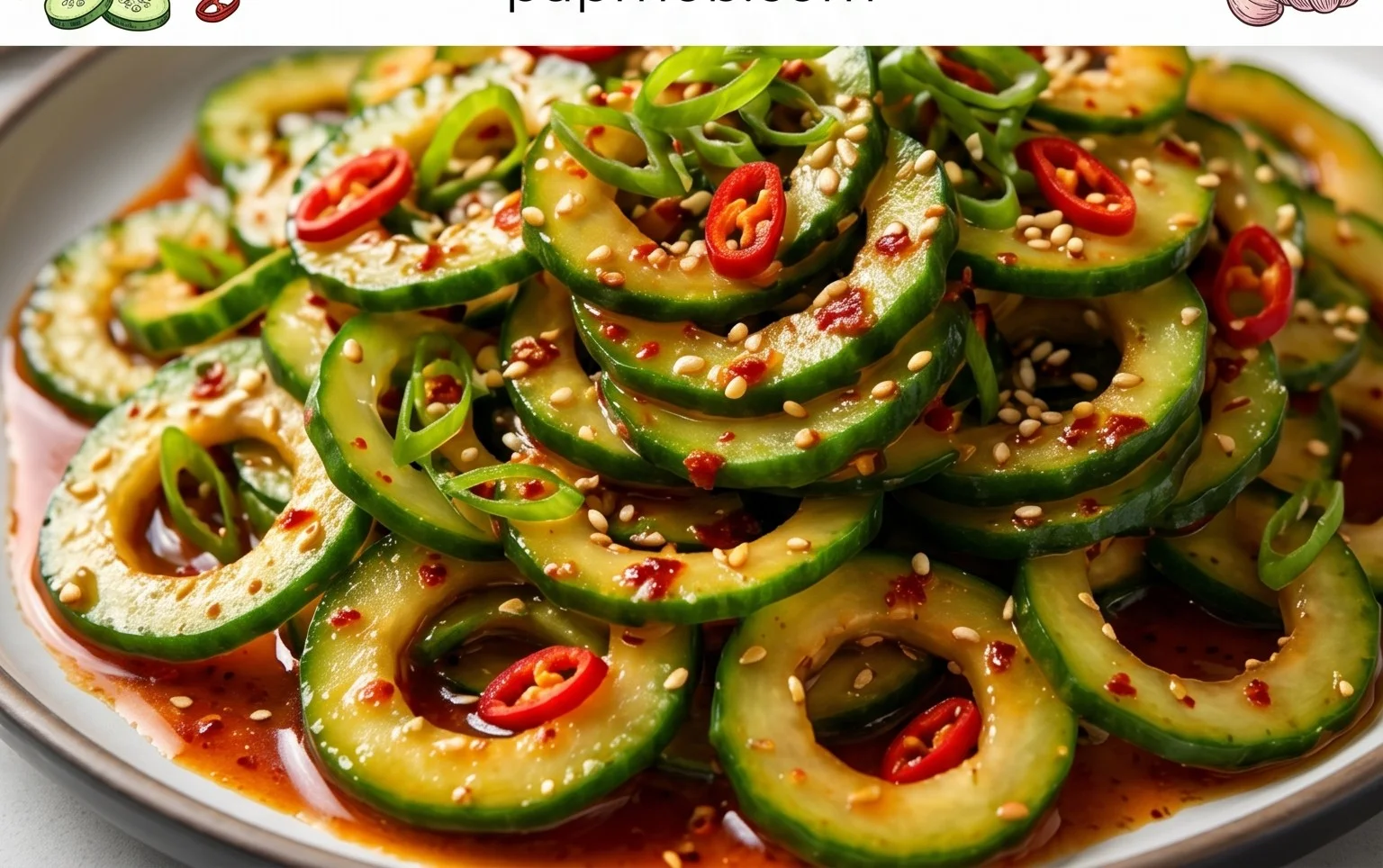 Spiral Cucumber Salad: Korean-Inspired Recipe