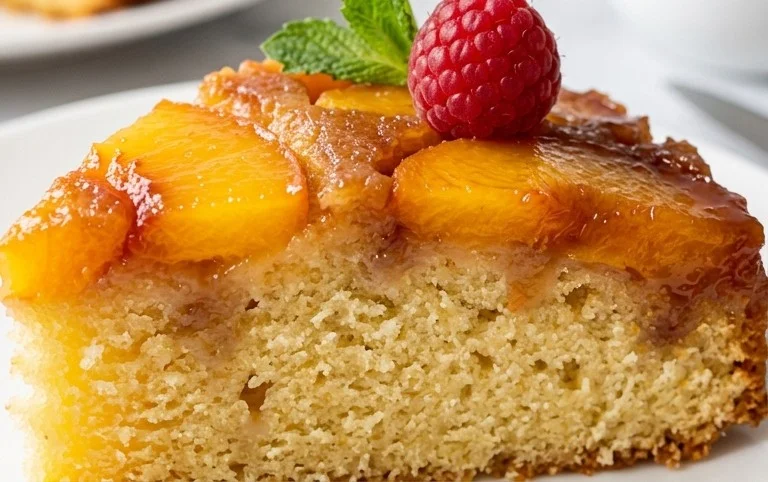 Peach Upside-Down Cake Recipe