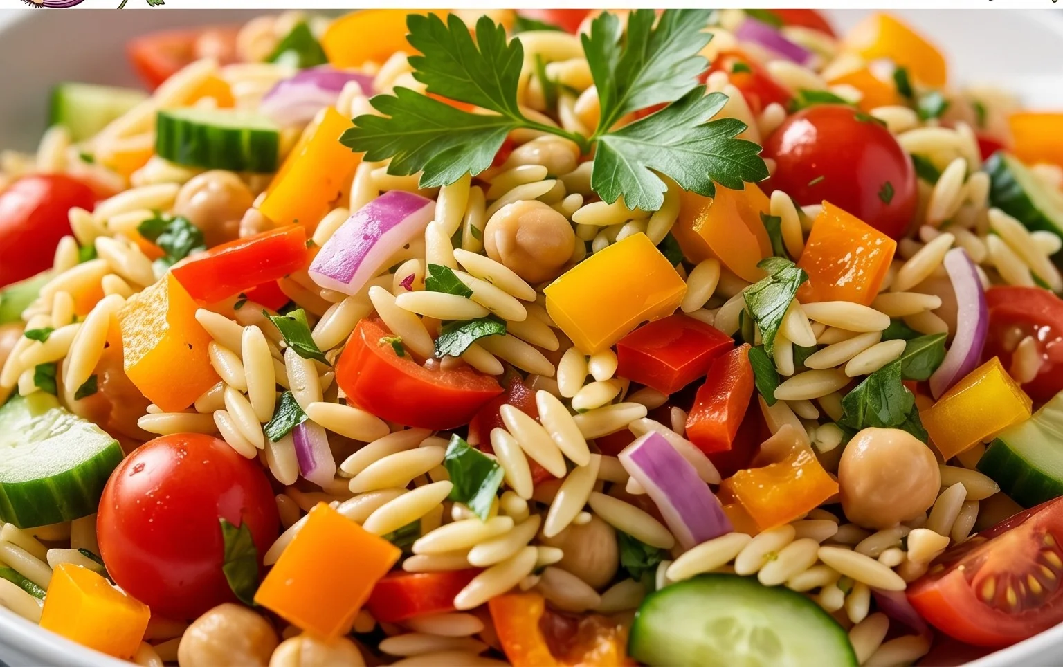 Rainbow Orzo Salad