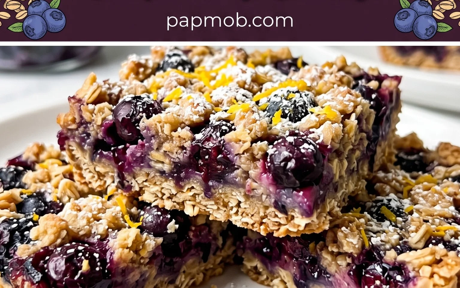 Blueberry Oatmeal Bars