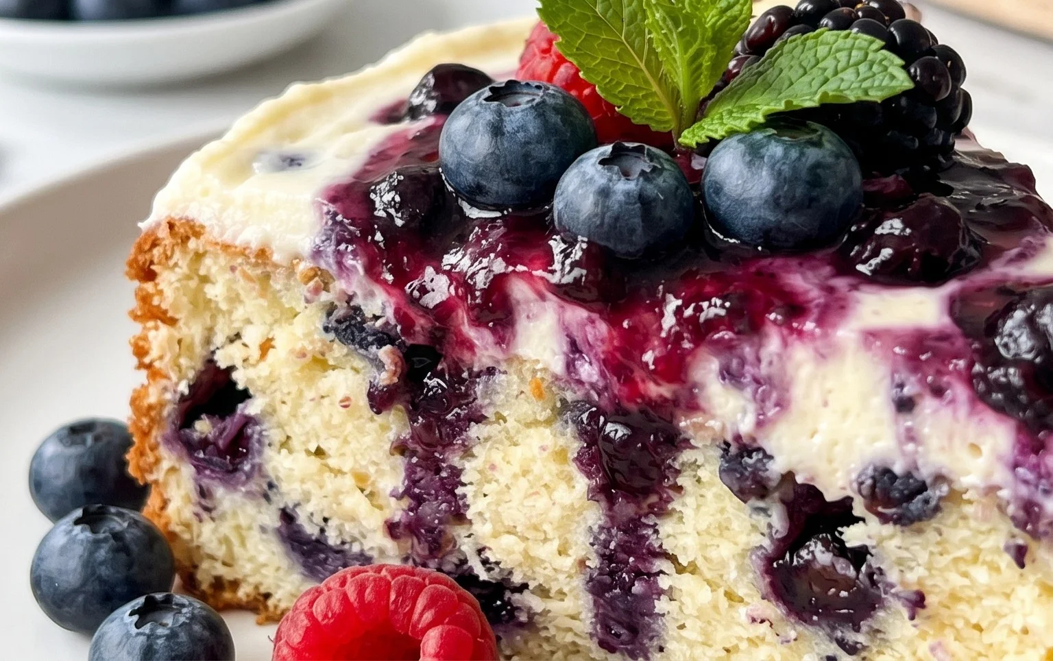 Nova Scotia Blueberry Cream Cake