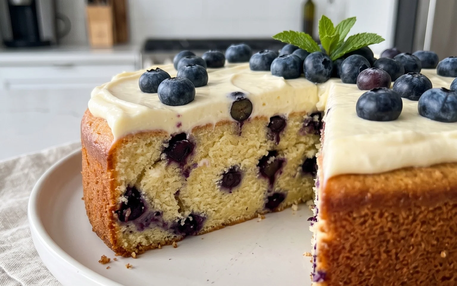 Nova Scotia Blueberry Cream Cake