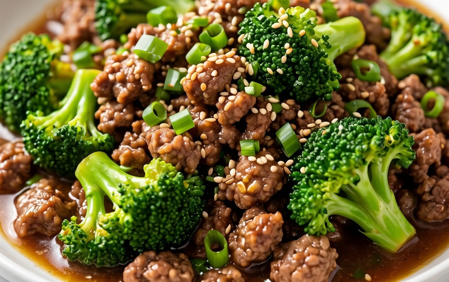Ground Beef and Broccoli