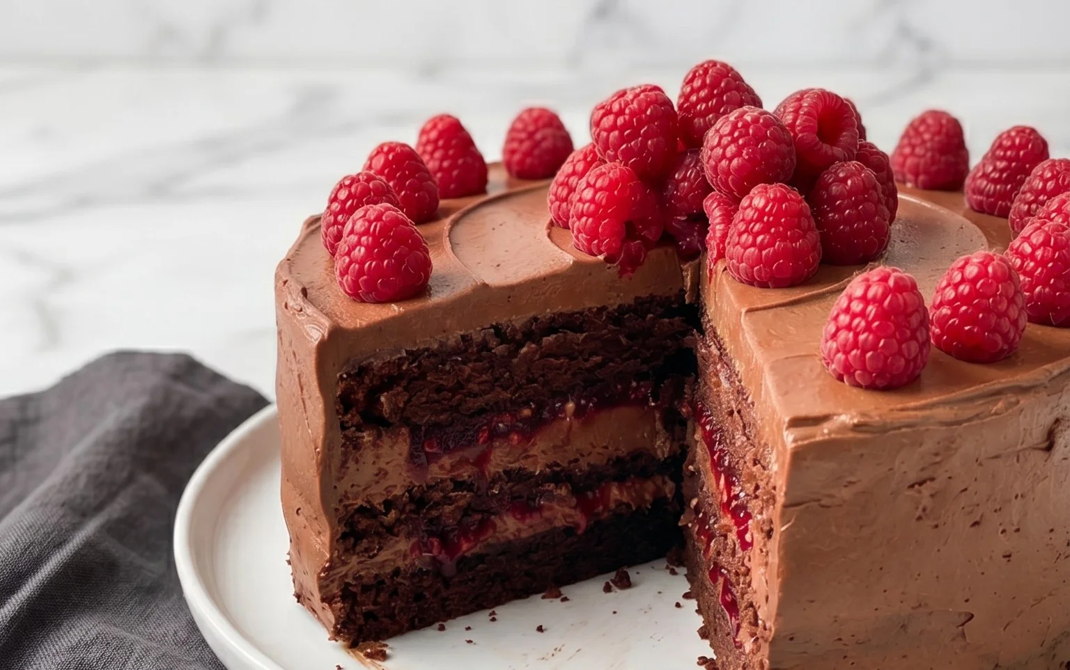 Chocolate Raspberry Cake