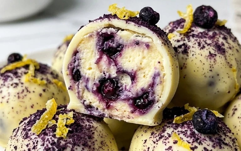 LEMON BLUEBERRY TRUFFLES