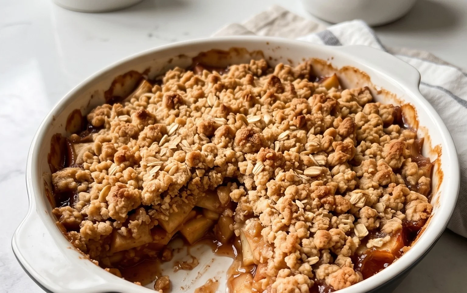 Healthy Breakfast Apple Crum extractble