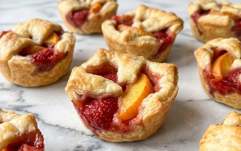 Strawberry Peach Pie Bites