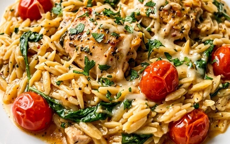 Chicken Orzo (30-Minutes, One-Pan)
