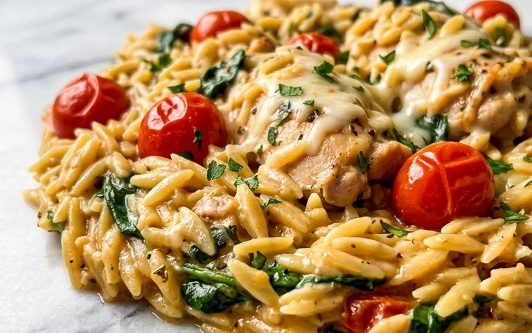 Chicken Orzo (30-Minutes, One-Pan)