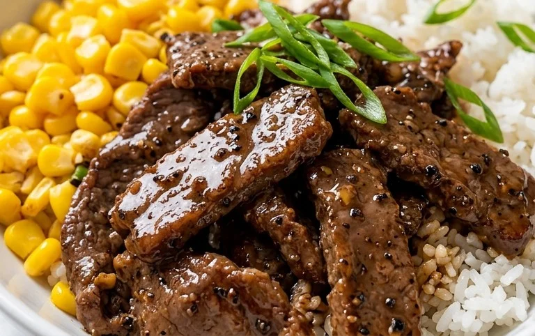 Beef Pepper Rice Bowl is a delicious meal option.