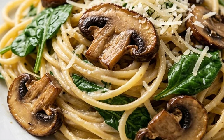 Spinach Mushroom Pasta