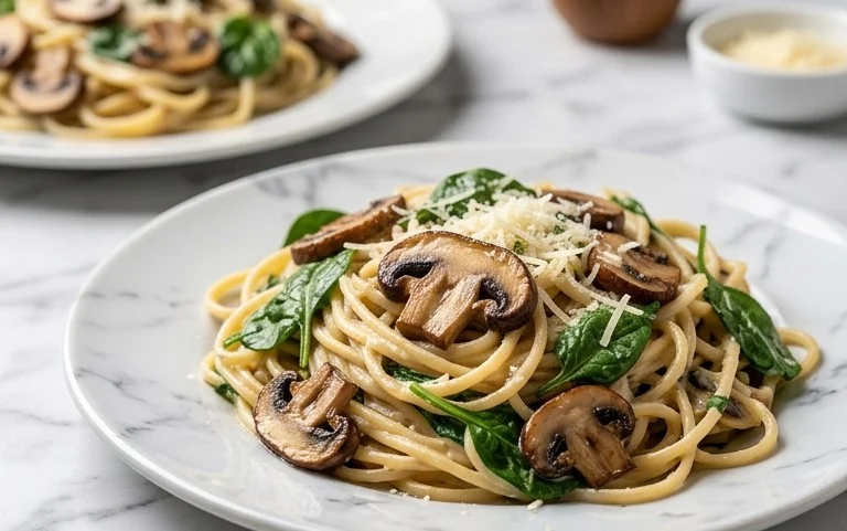Spinach Mushroom Pasta