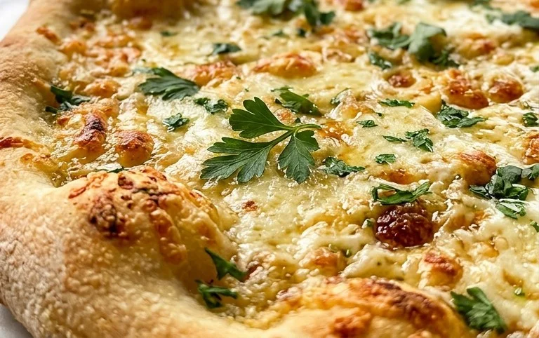 buttery garlic pizza