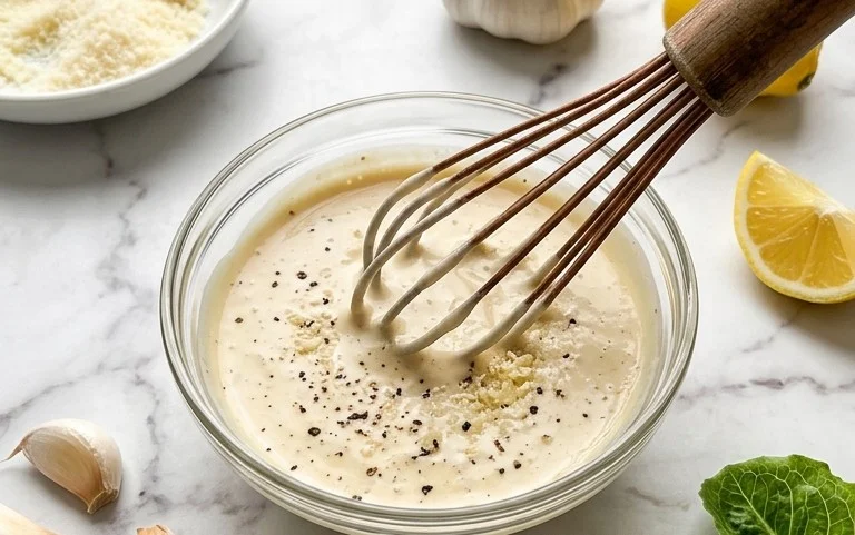 Caesar Salad Dressing (Classic, Creamy & 5 Minutes) 🥗