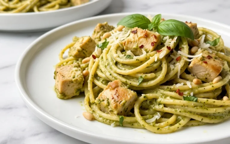 Creamy Chicken Pesto Pasta