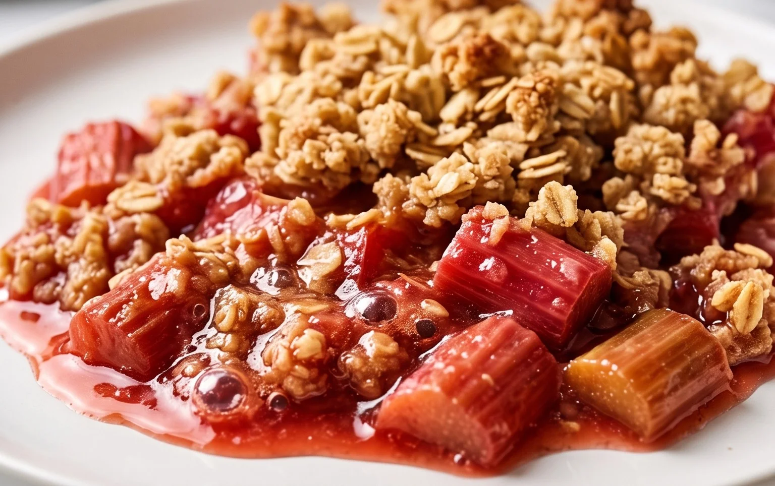 Easy Rhubarb Crisp