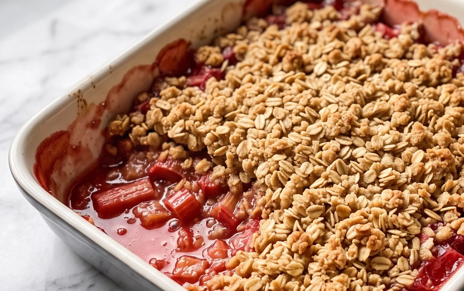Easy Rhubarb Crisp