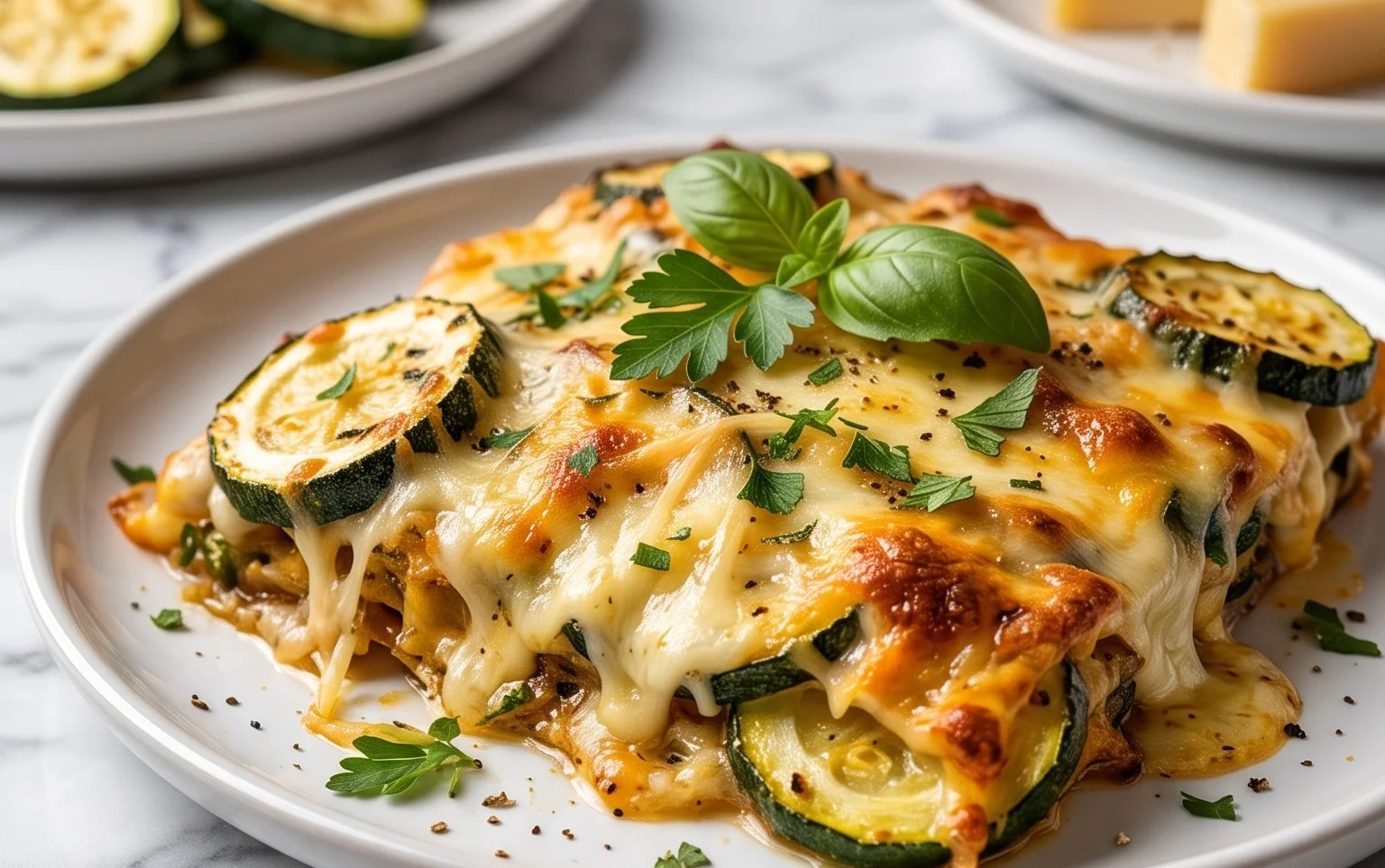 Baked Zucchini and Cheese