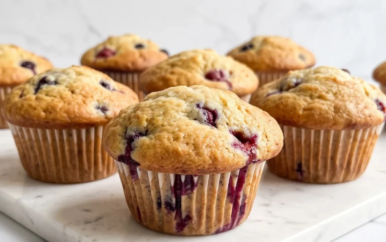 Bakery Style Mixed Berry Muffins | with Frozen Berries