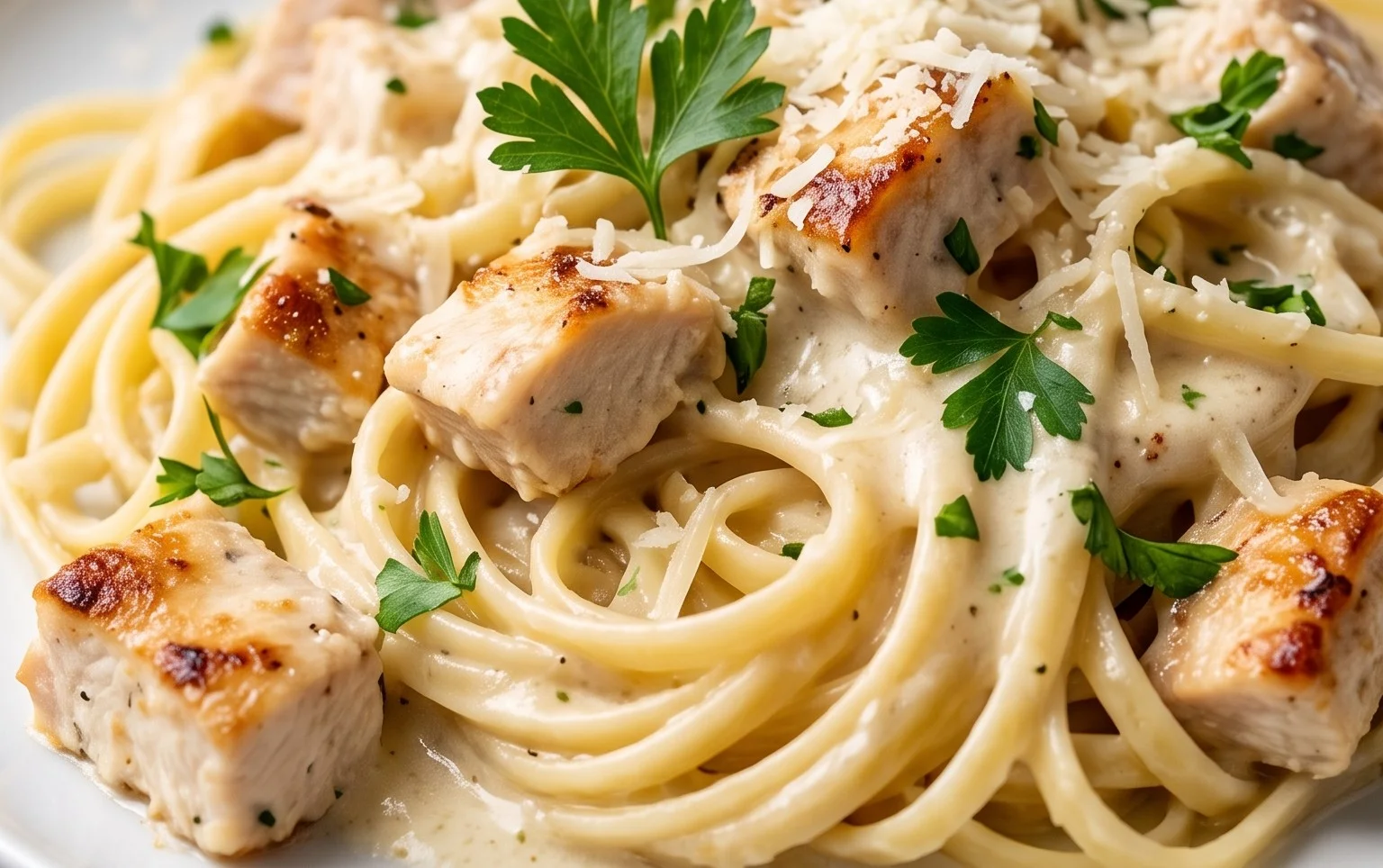 Low Calorie Chicken Alfredo