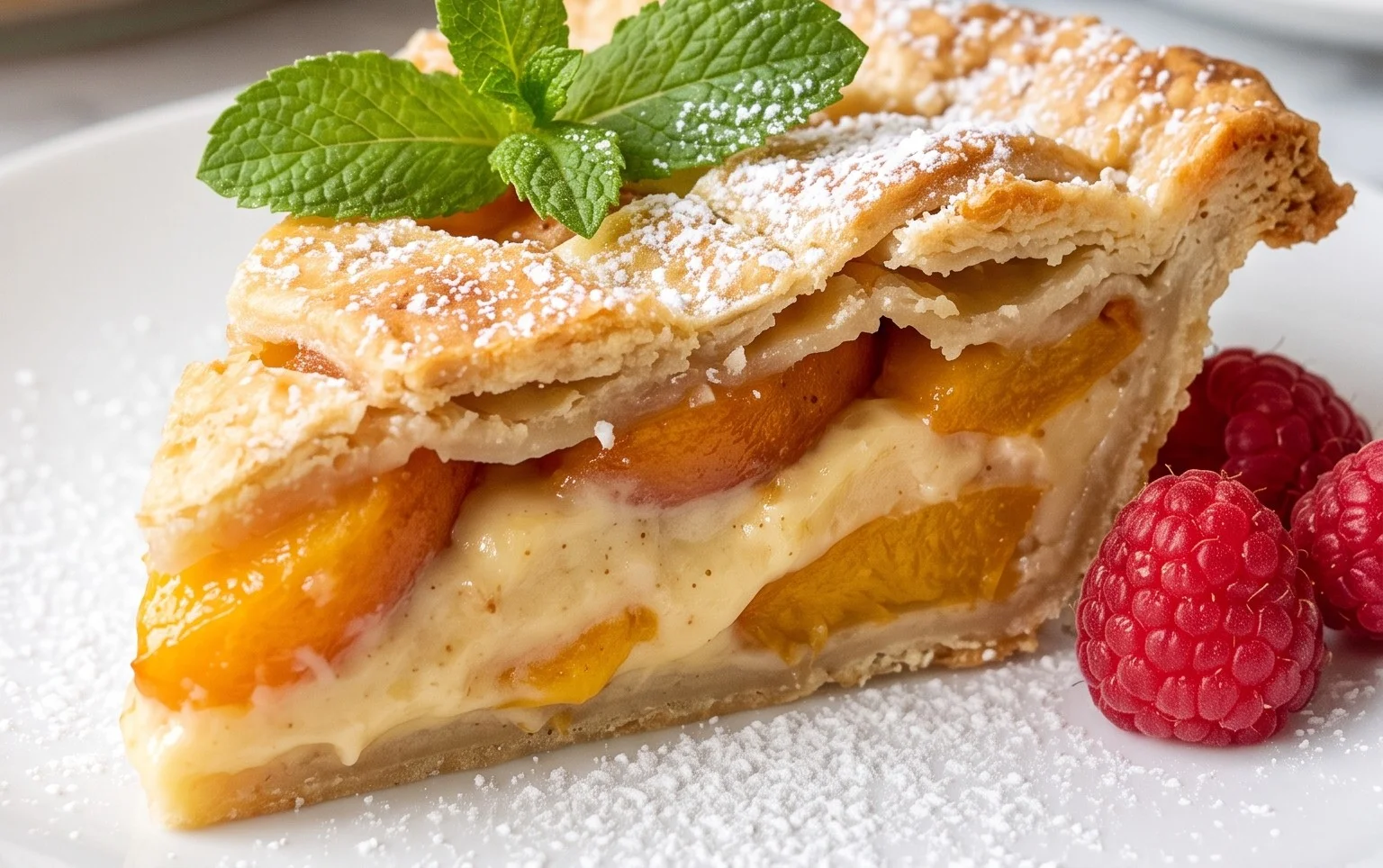 Peaches and Cream Pie